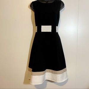 Calvin Klein Tri-colored dress